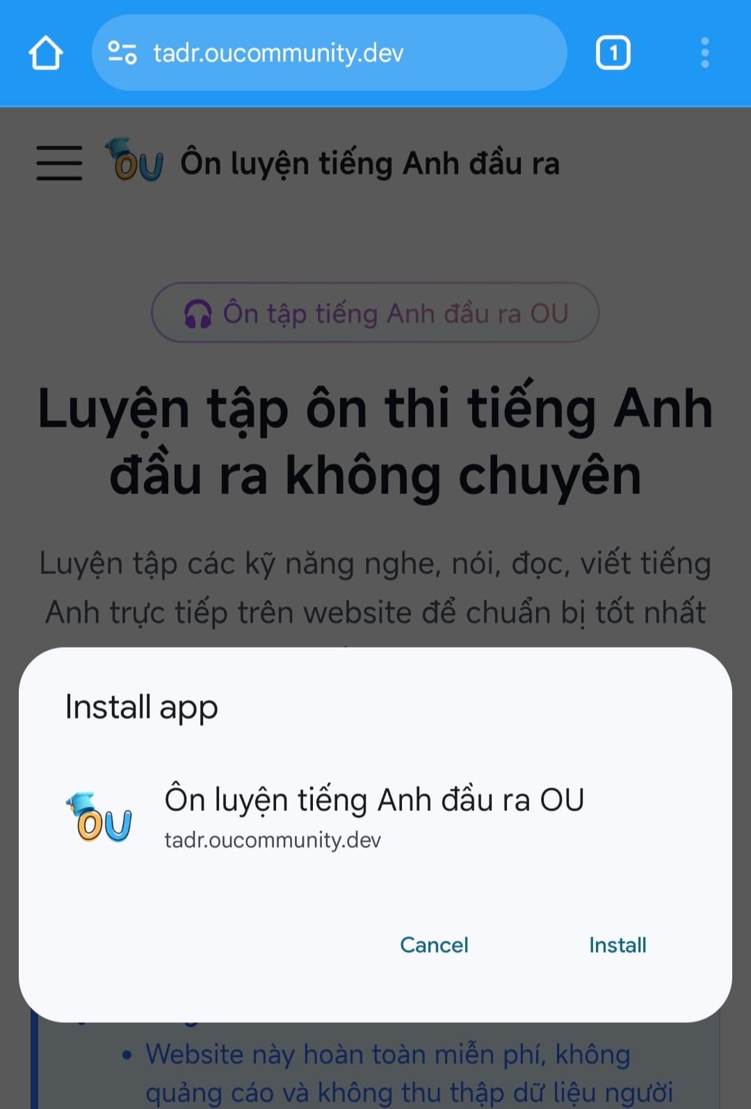TADR OU download mobile
